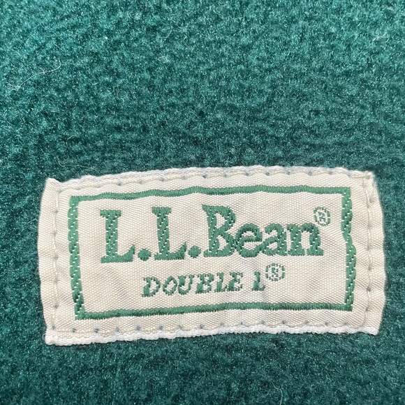 Vintage L.L. Bean Fleece Lined Light Wash Denim Blue Jeans - 36X30 Straight Leg - Picture 14 of 15